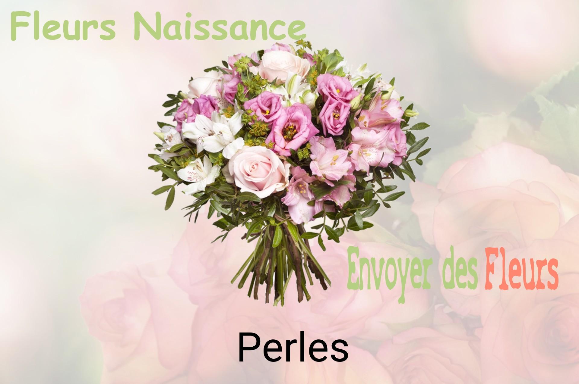 Bouquet de fleurs de naissance livré à Perles